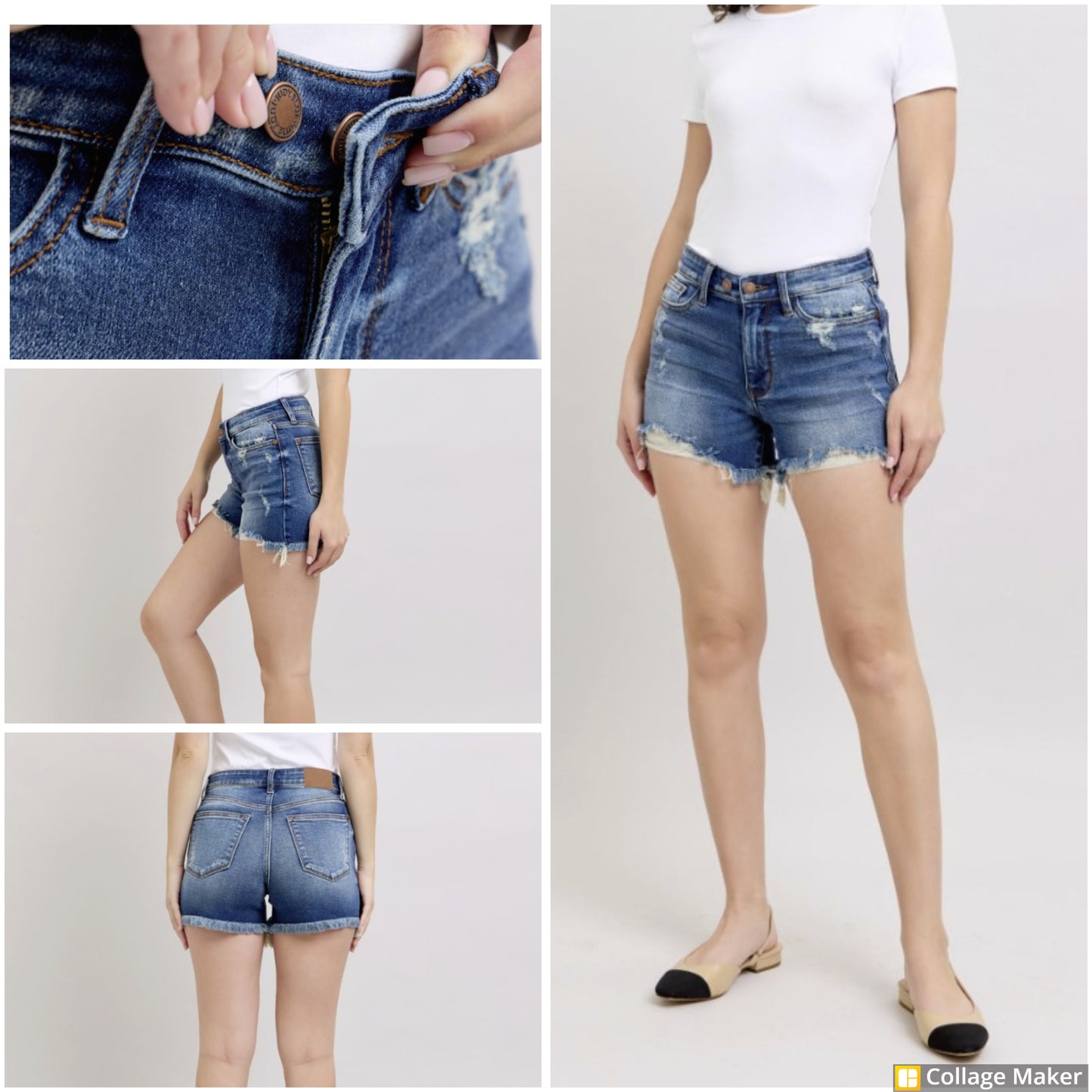 Judy Blue Shorts w/Destoryed Frey Hem - #8873-8879