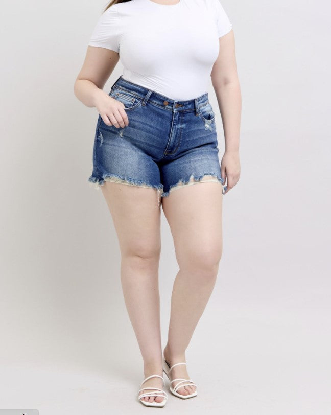Judy Blue Shorts w/Destoryed Frey Hem - #8873-8879