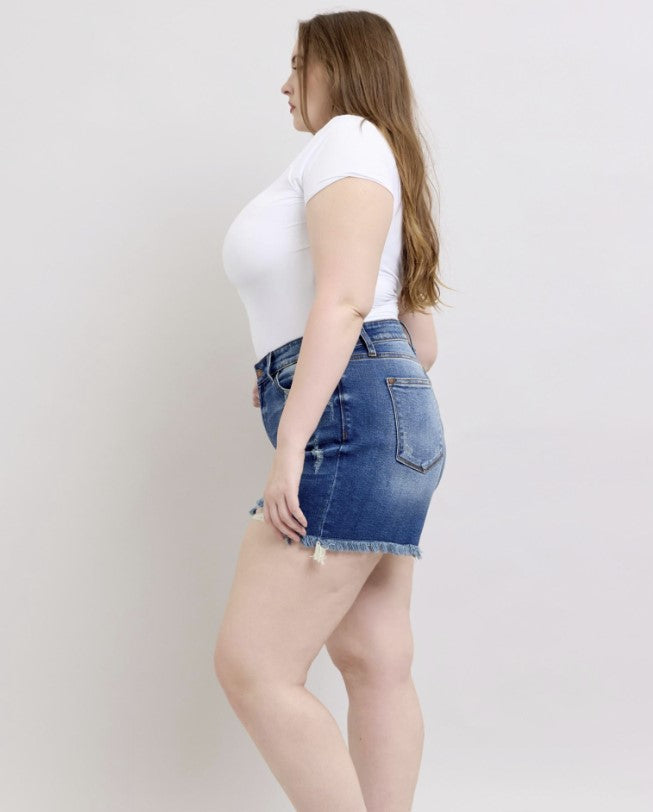Judy Blue Shorts w/Destoryed Frey Hem - #8873-8879