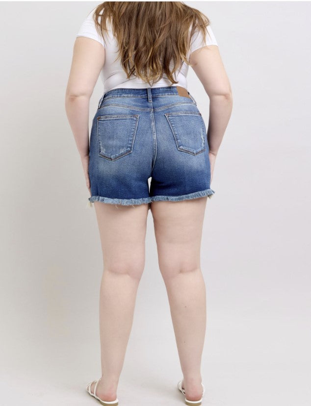 Judy Blue Shorts w/Destoryed Frey Hem - #8873-8879