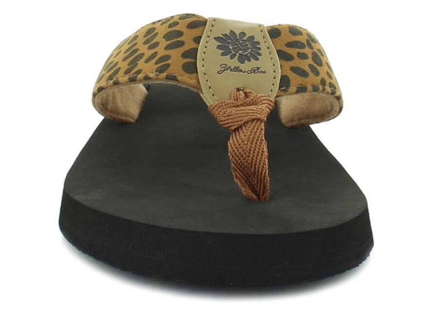 Yellowbox Fiasco Flip Flop in Tan Leopard - #7462-7470