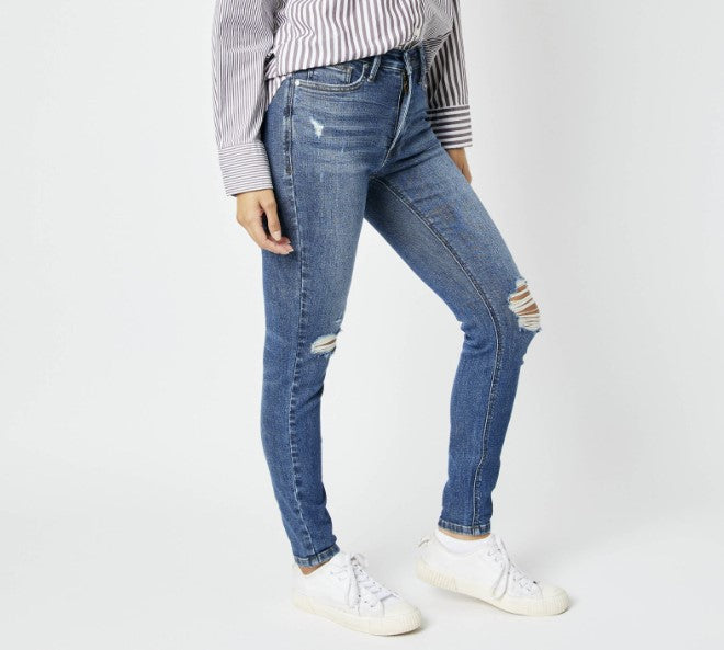 Judy Blue 88798 - Destroyed Tummy Control Jeans - #7168-7180