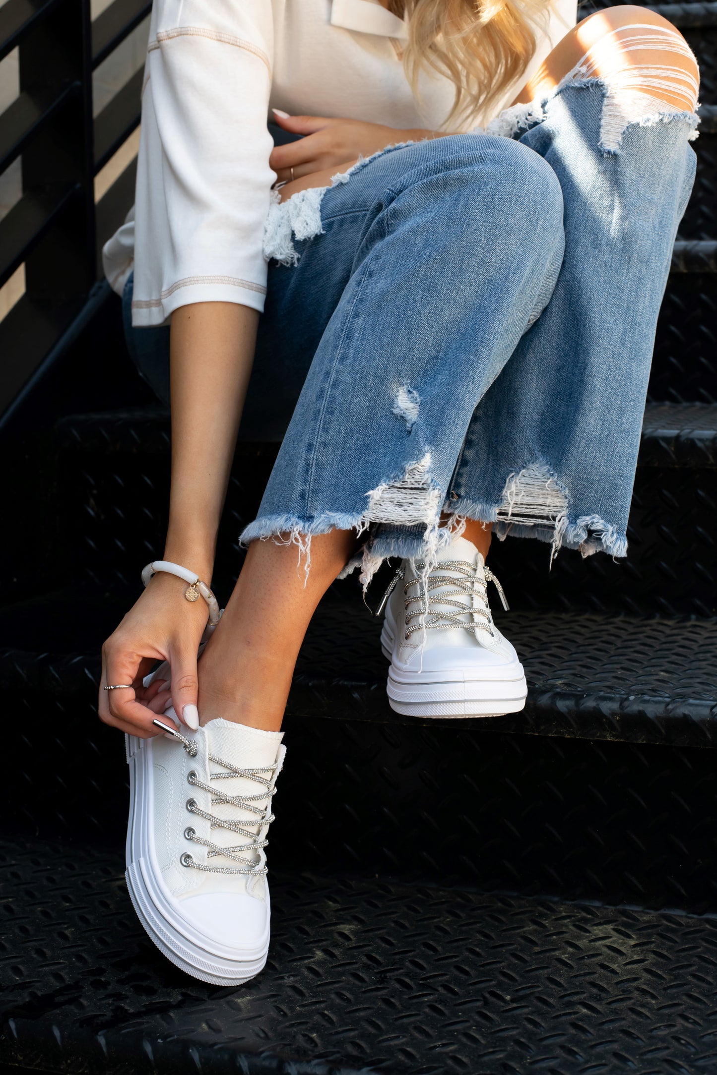 Gypsy Jazz Amen Sneakers in White - #92059213