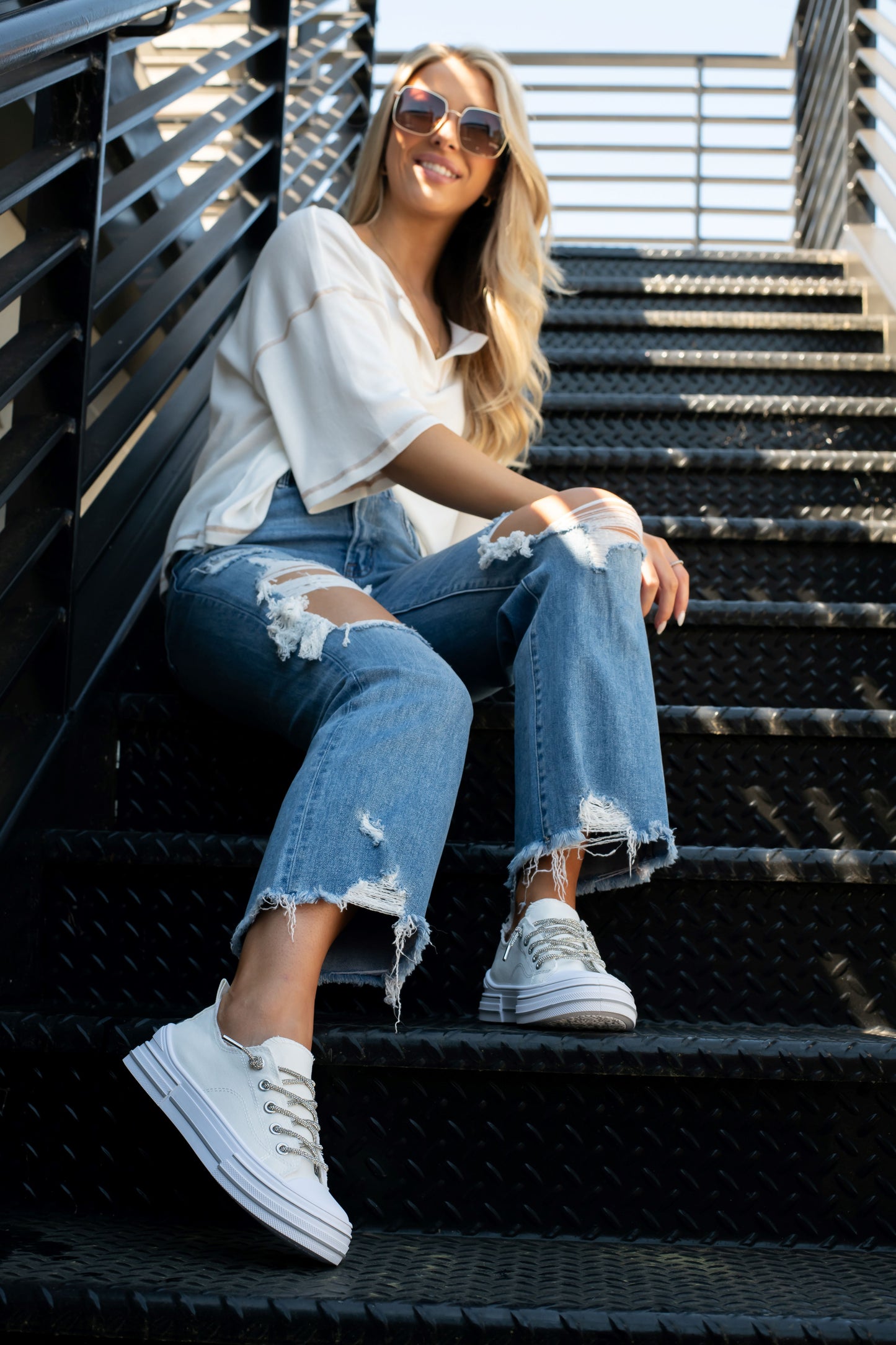 Gypsy Jazz Amen Sneakers in White - #92059213