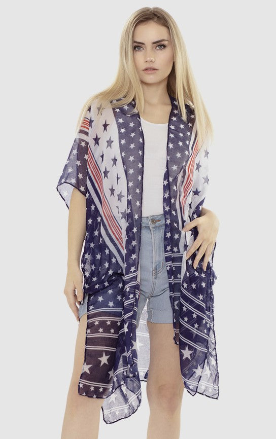 American Flag Kimono - #8985