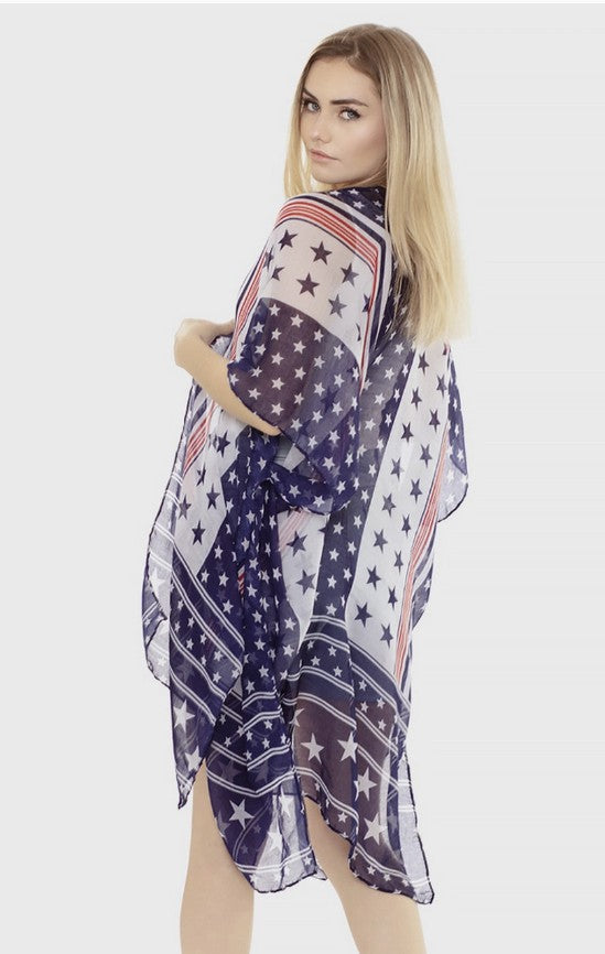American Flag Kimono - #8985