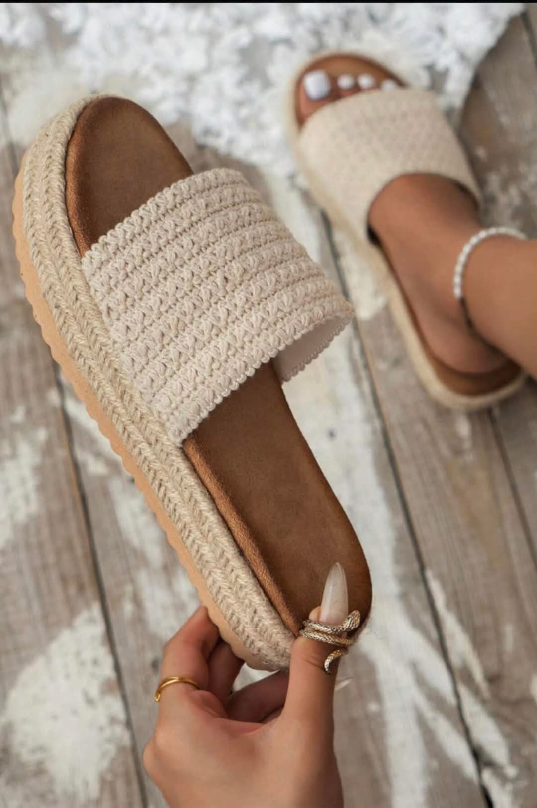 Beige Summer Slide - #9130-9135