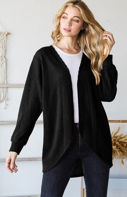 Black Scoop Cardigan - #10204-10209