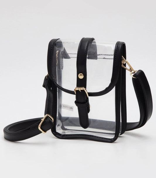 Clear Stadium Crossbody - Black #8988