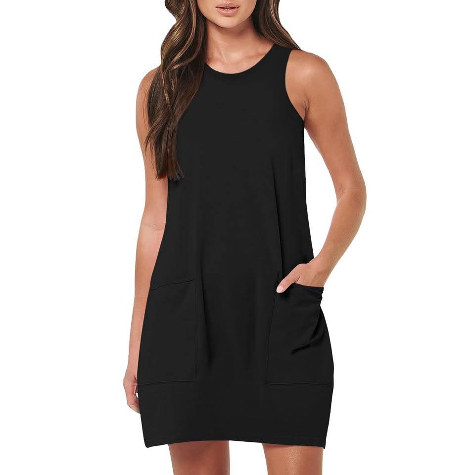 Tank Dress with Front Pockets - 9485-9494 & 9477-9881