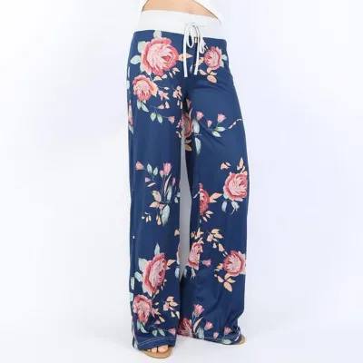 Blue Floral Louge Pants - #10261-10266