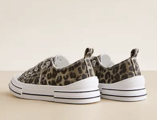 Gypsy Jazz - Tan Leopard Sneakers - #8765-8772