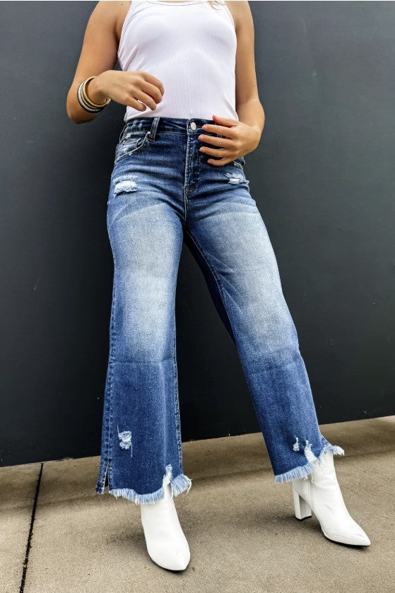 Crop Wide Leg Jean by Blakeley - #8974-8984