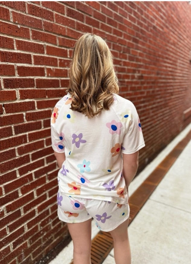 Flower Power 2 Pc Shorts Set - #6763-6766