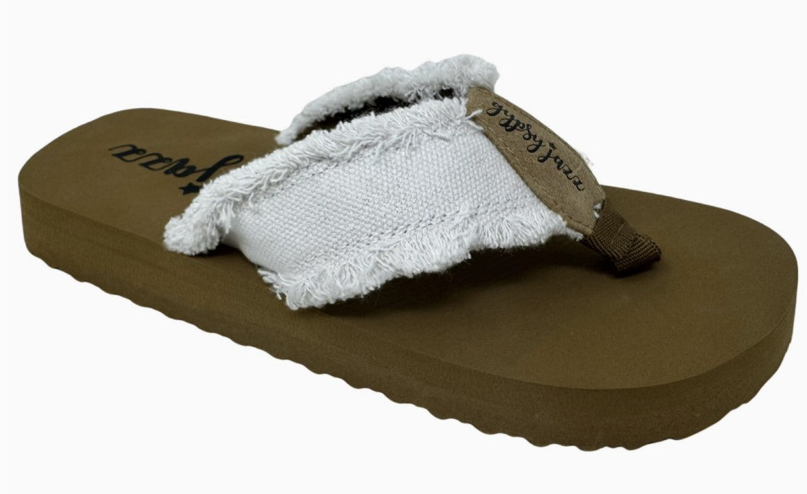 Very G Gjazz Flip Flop in White - #9754-9760