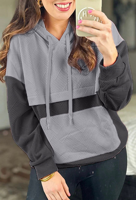 Lt Grey/Dark Grey Hoodie - #10027-10029