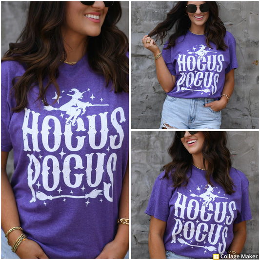 Heather Purple Hocus Pocus Tee - #10324-10328