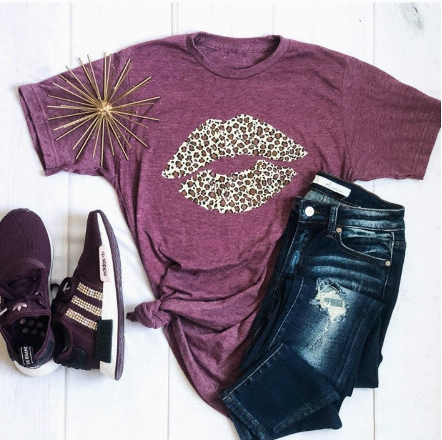 Leopard Lips Tee - #6475-64789