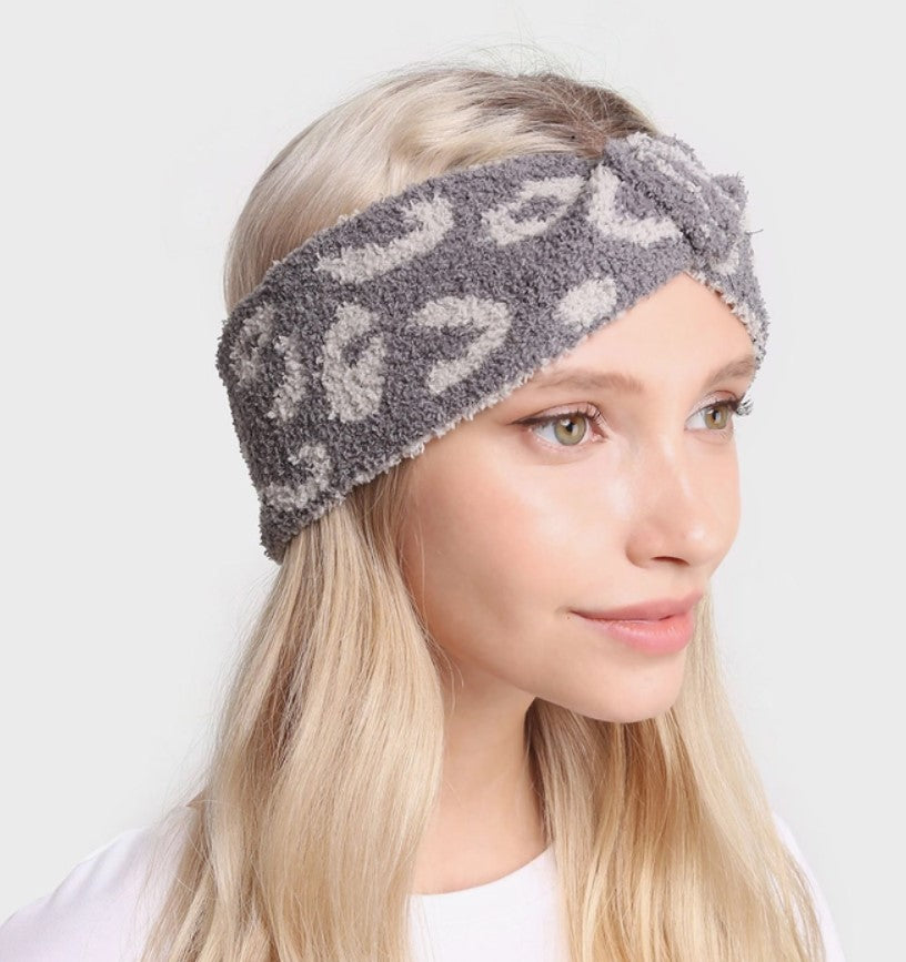 Leopard Print Twist Headbands - #5883-5885