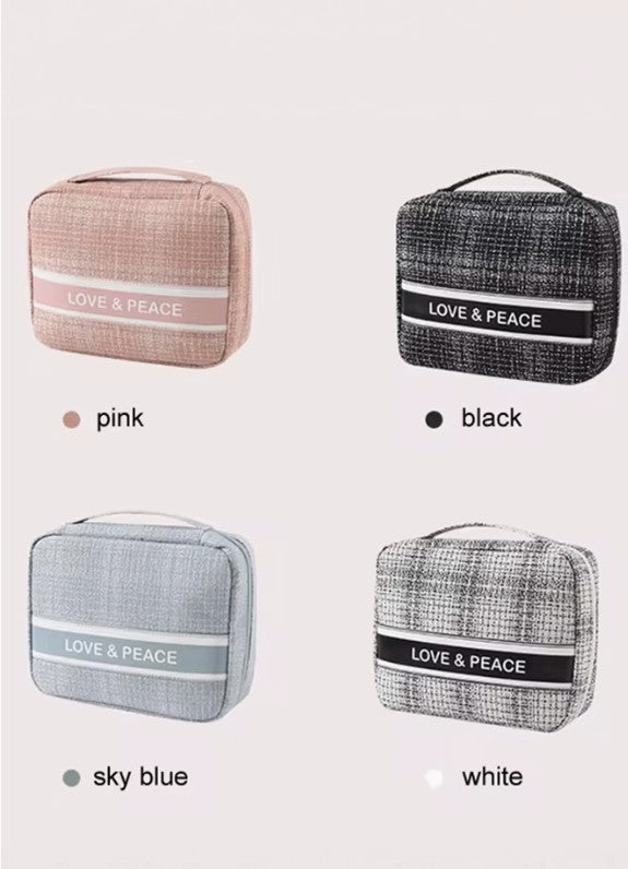 Peace & Love Cosmetic Bag - Style #1 - #8992