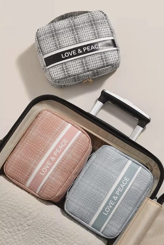 Peace & Love Cosmetic Bag - Style #1 - #8992
