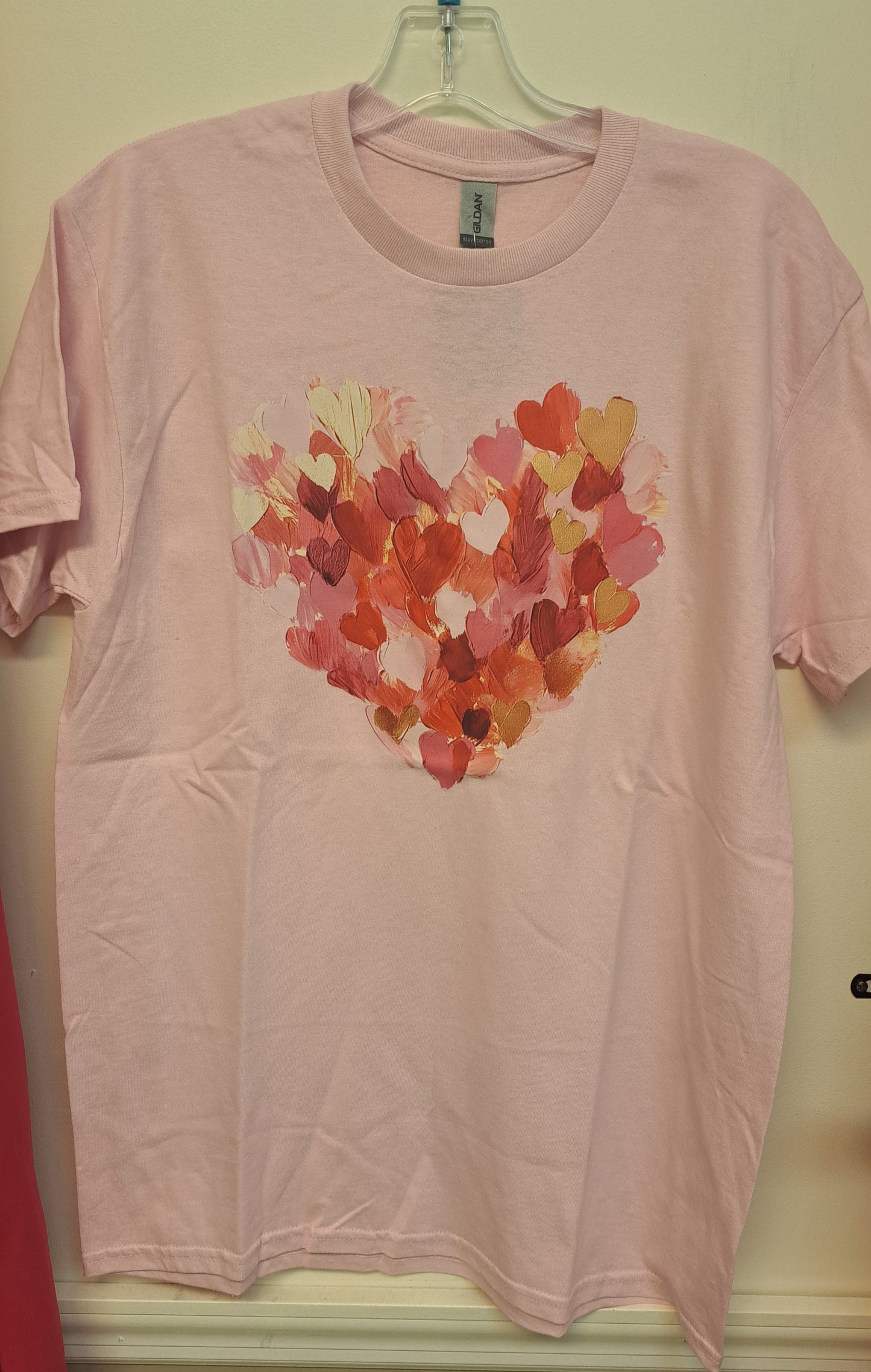 Pink Splatter Heart Tee - #8782-8787