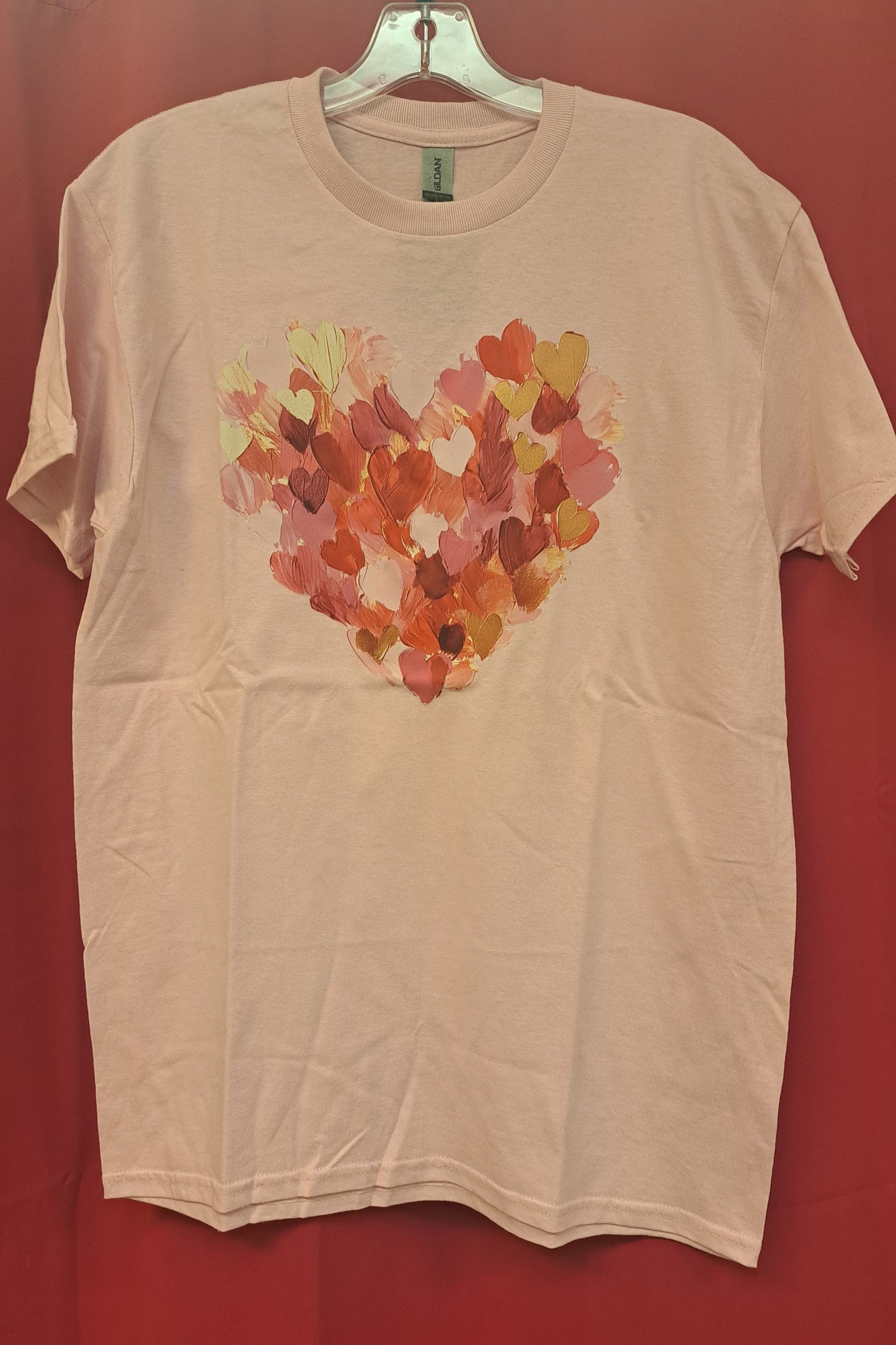 Pink Splatter Heart Tee - #8782-8787