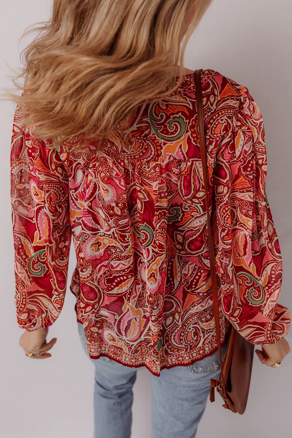 Multicolor Paisley Boho Top - #10192-10195