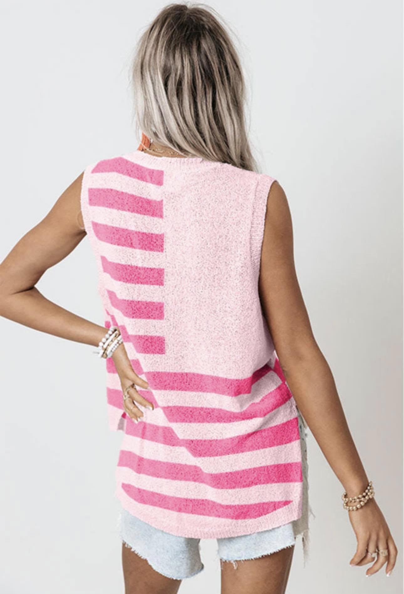 Pink American Flag Tank - #9424-9427