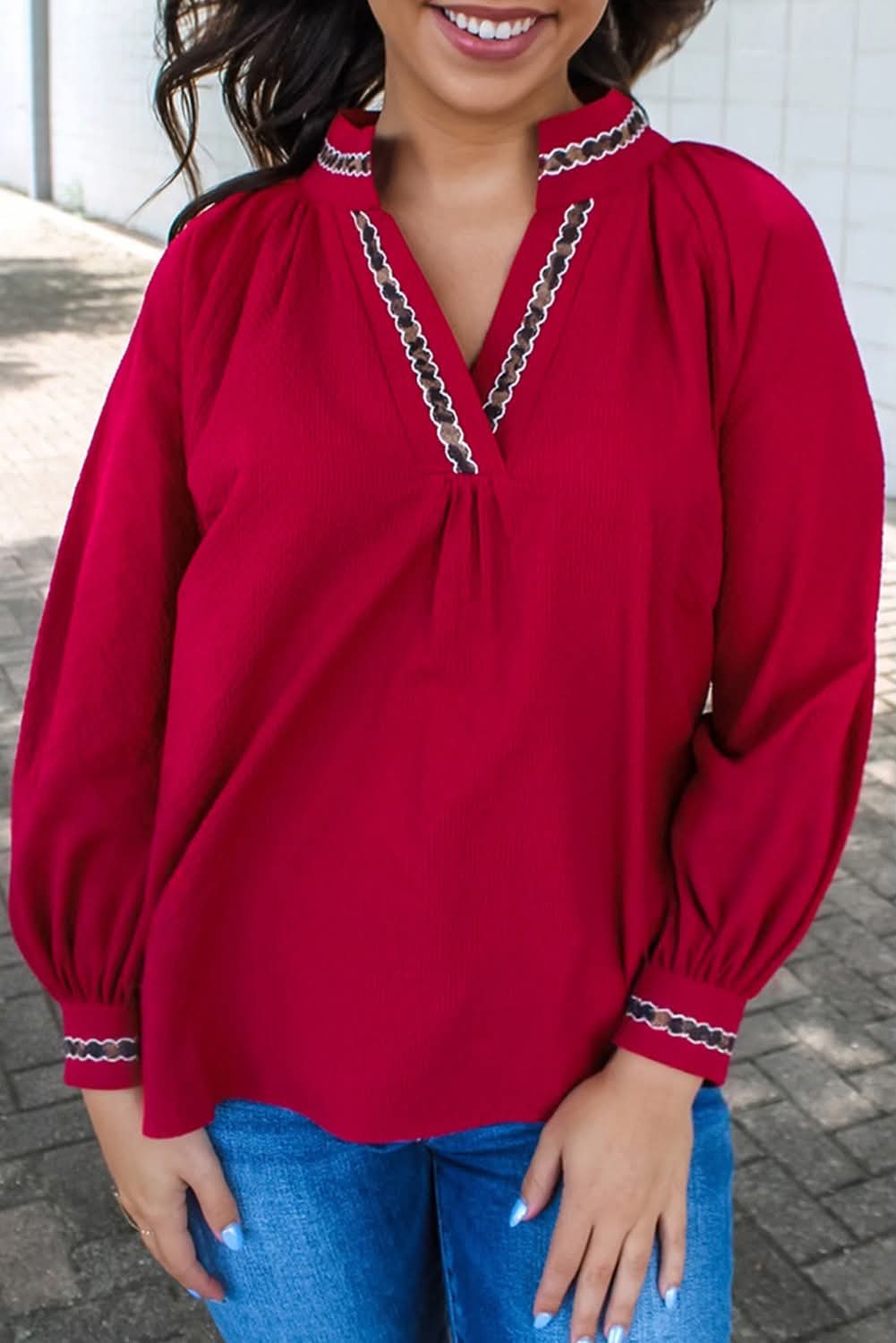 Red Top w/Leopard Trim - #10780-10783