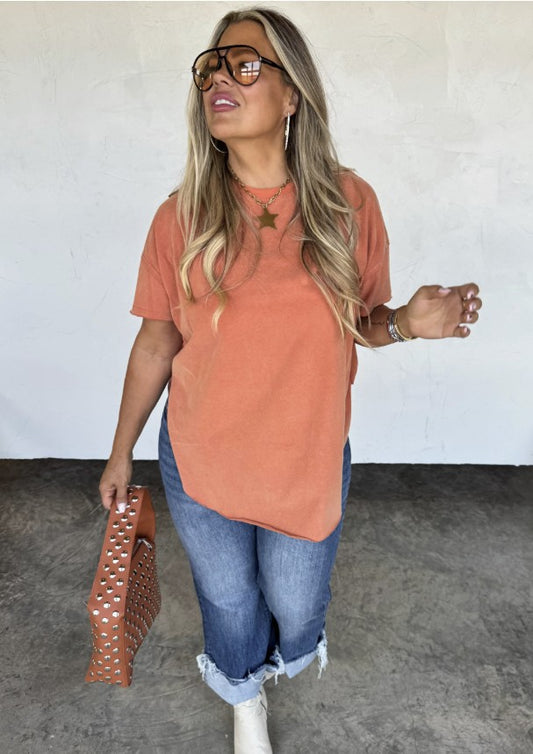 Rust Boyfriend Tee - #10289-10292