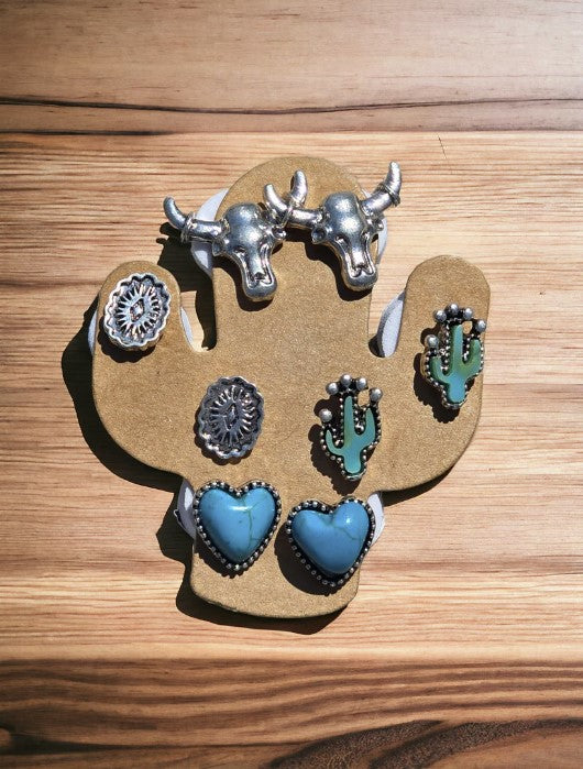 Western Earring Set - #7903