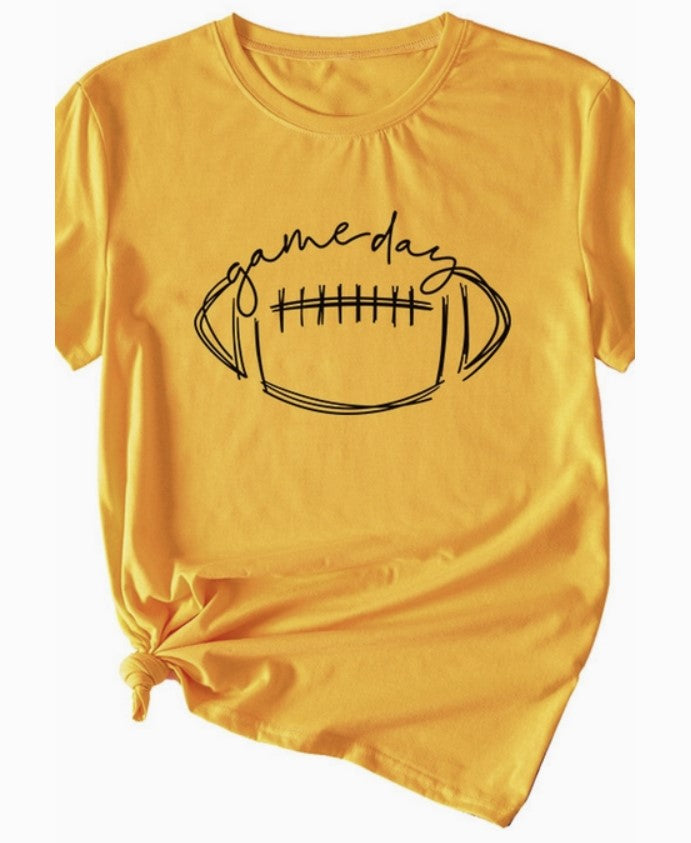 Yellow Game Day Tee - #7765-7770