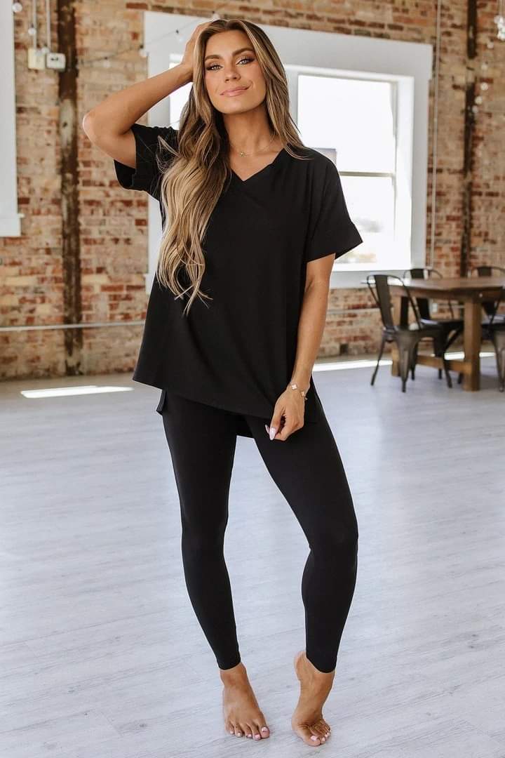 Zenana Black Legging Set - #8152-8155