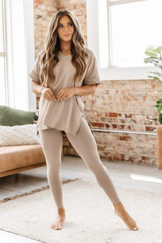 Zenana Mocha Legging Set - #8156-8159