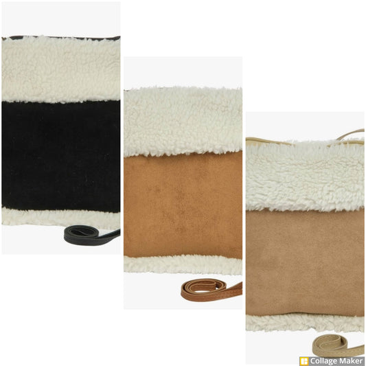 Sherpa Trimmed Crossbody - #5819-5821