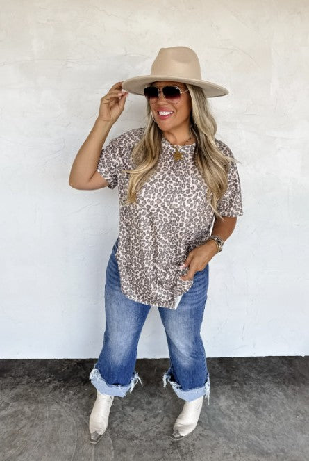 Leopard Boyfriend Tee - #10285-10288