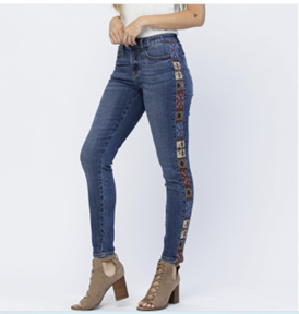Judy Blue Western Print Jeans - #88492 ****50% OFF CLEARANCE****
