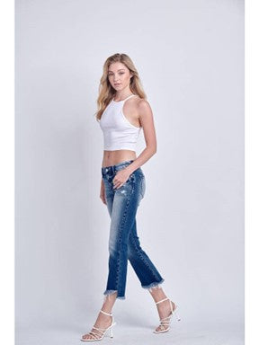 Artemis Vintage Capri Jeans w/Frayed Hem - #3485-3490