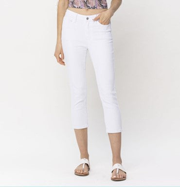 Judy Blue White Capris #78107 ****50% OFF CLEARANCE****