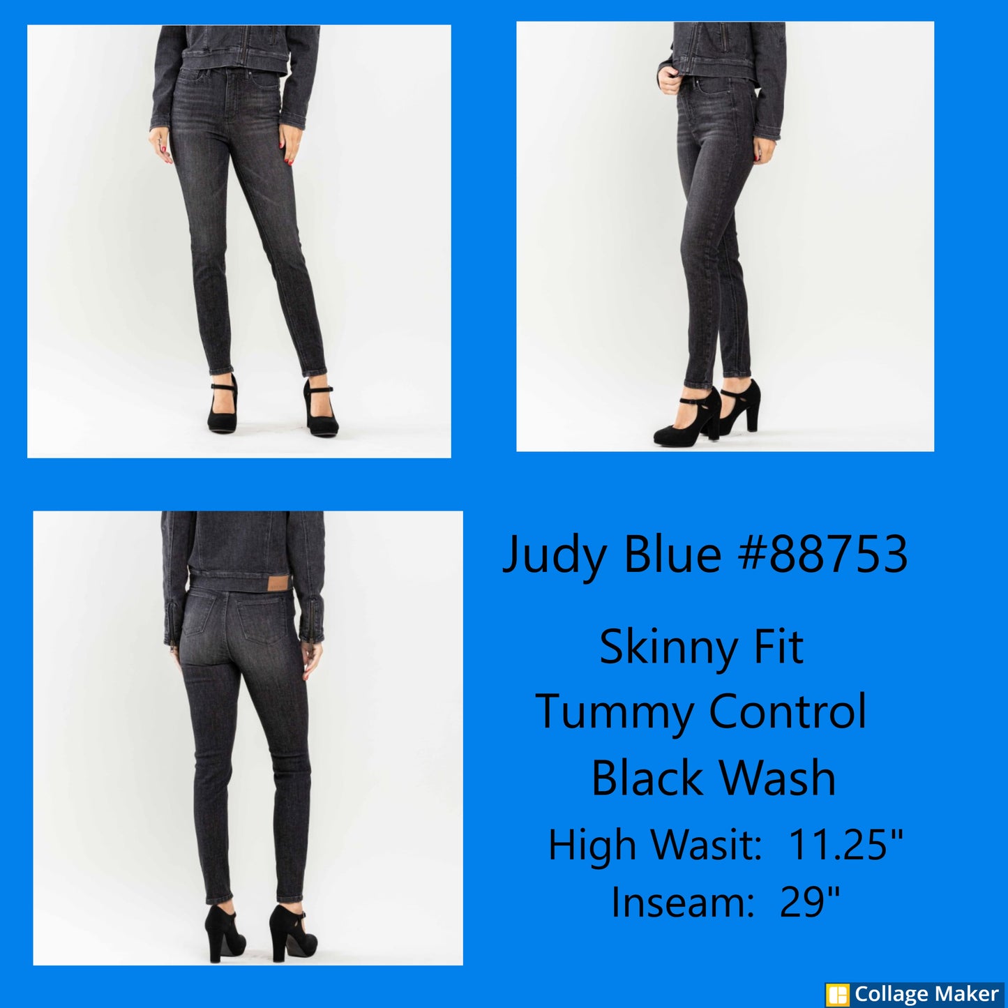 Judy Blue #88753 (Black Wash) - 5752-5759