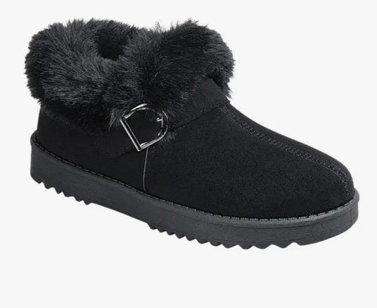 Annie Boot w/Fur in Black - #5437-5443