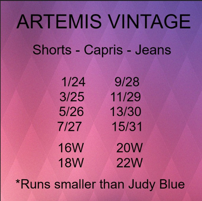 Artemis Vintage - Double Cuff Shorts - #6563-6569