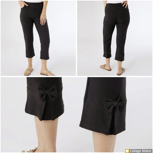 Black Capris with Back Bow - #9090-9092