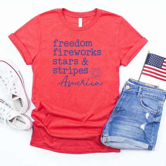 Freedom Fireworks Tee - #7333-7338