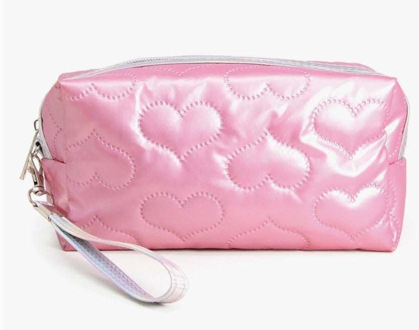Heart Embossed Cosmetic Bags - #5876-5878