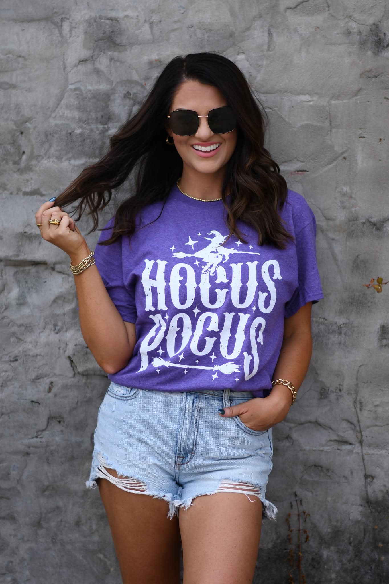 Heather Purple Hocus Pocus Tee - #10324-10328