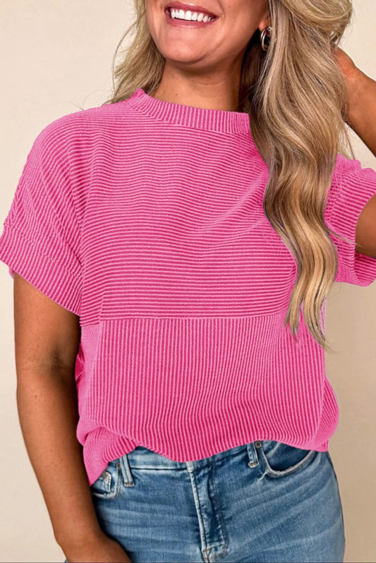 Pink Ribbed Top - #9811-9814