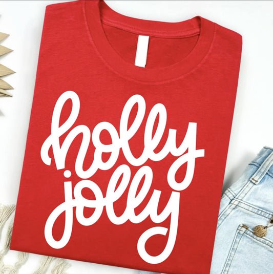 Red Holly Jolly Tee - #10240-10245