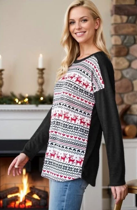 Reindeer w/Black Long Sleeves - $10341-10346